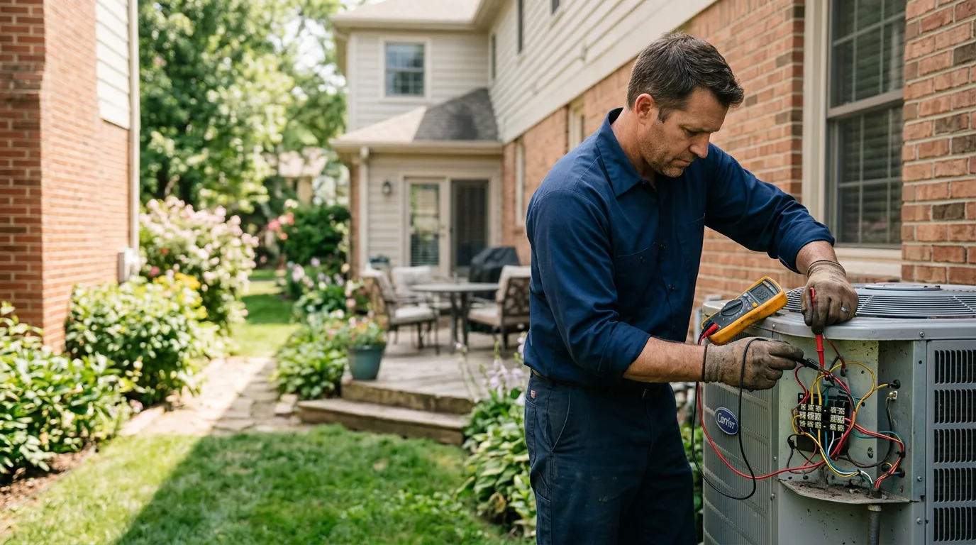 HVAC technician working near Jacksonville, AL